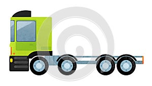 cartoon scene with city urban utility truck isolated illustration for children