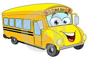 Cartoon school bus photo