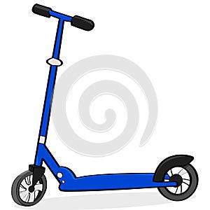 Cartoon scooter