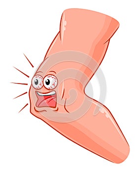 Cartoon screaming elbow