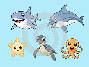 Cartoon Sea Animals: A Colorful Underwater World