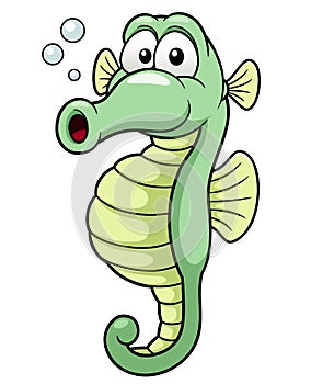 Cartoon seahorse