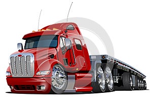 Cartoon oversize load transporter