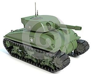 Cartoon Sherman Tank photo
