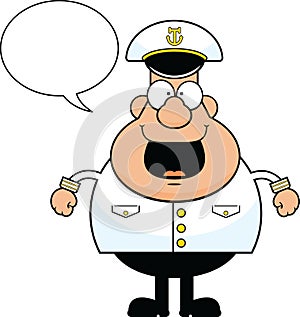 Cartoon Ship Captain Happy