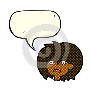 cartoon shocked expression with speech bubble