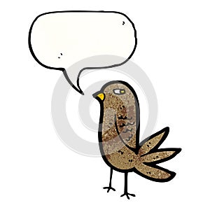 cartoon singing bird