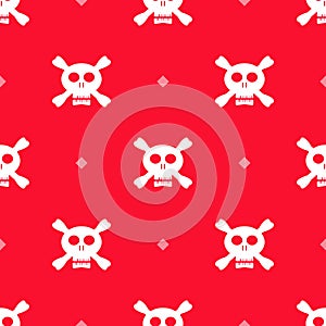 Cartoon skull pattern