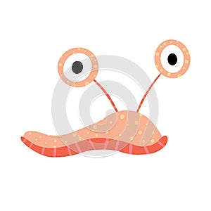 Cartoon Slug Snail Funny Character Illustration Logo