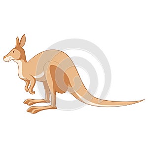 Cartoon smiling Kangaroo