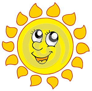 Cartoon smiling Sun