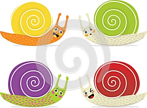 Cartoon snails