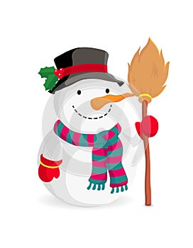 Cartoon snowman