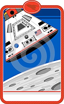 Cartoon Space Capsule