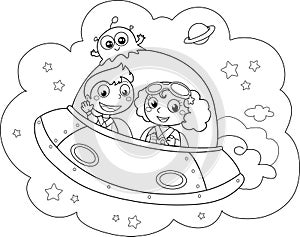 Cartoon Spaceship