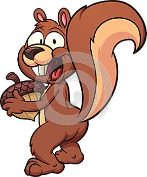 Cartoon squirrel