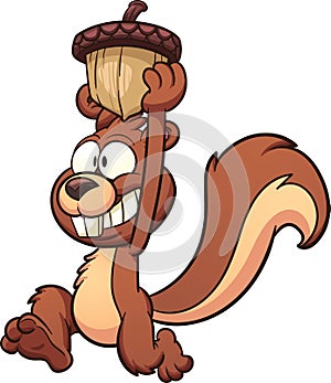 Cartoon squirrel