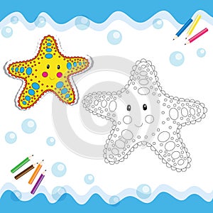 Cartoon starfish