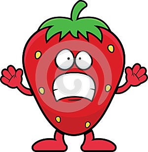 Cartoon Strawberry Scared