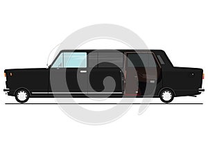 Cartoon stretch limo