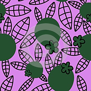 Cartoon summer berries print seamless blueberry pattern for fabrics and linens and wrapping paper