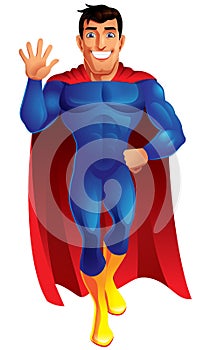 Cartoon superhero