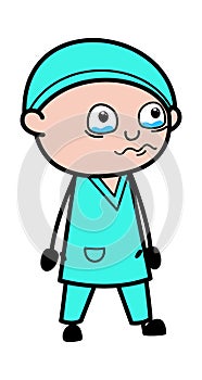 Cartoon Surgeon Crying