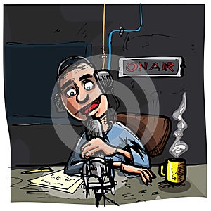 Cartoon Talk radio presenter photo