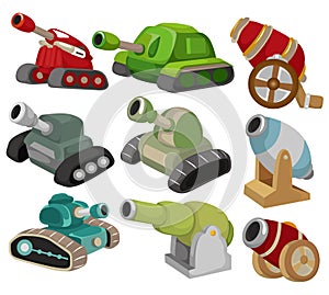 Cartoon Tank/Cannon Weapon set icon