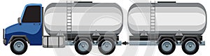 Cartoon tank truck or gas truck