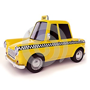 Cartoon taxi