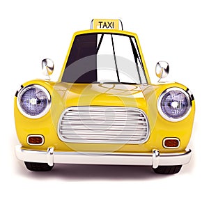 Cartoon taxi