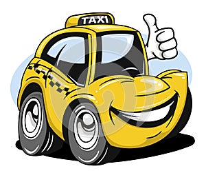 Cartoon taxi photo