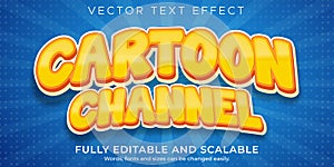 Cartoon text effect  comic editable text style