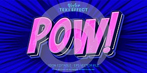 Cartoon text effect, editable comic text and comic text style
