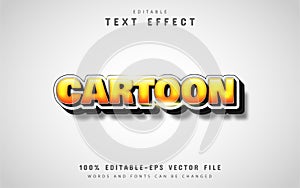 Cartoon text - orange gradient text effect