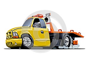 Cartoon tow truck