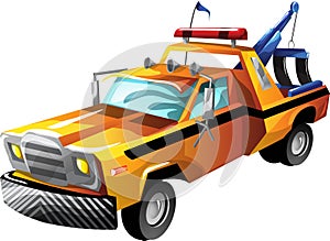 Cartoon tow truck