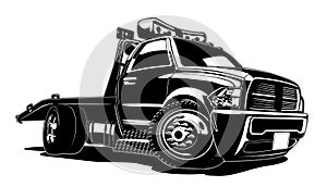 Cartoon tow truck photo