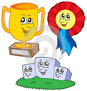 Cartoon trophies collection