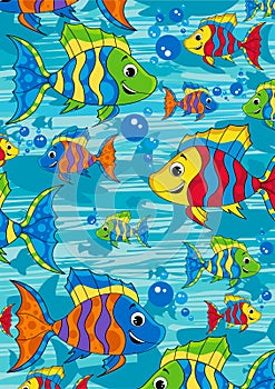 Cartoon Tropical Fish