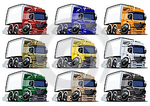 Cartoon trucks set