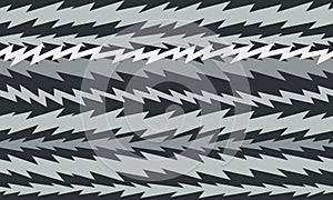 Cartoon tv screen static electronic interference zigzag seamless tile background dark monochrome photo