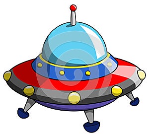 Cartoon ufo alien ship craft