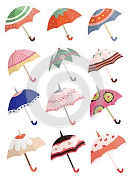 Cartoon umbrella icon