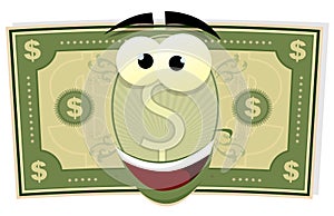 Cartoon US Dollar Character