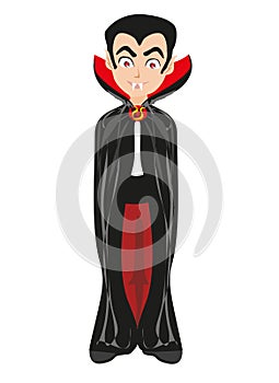 Cartoon vampire boy photo