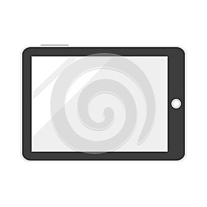 Cartoon vector illustration isolated object electronic gadget tablet