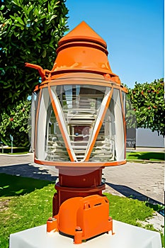 Cartoon Vector Illustration of a light house lantern AI