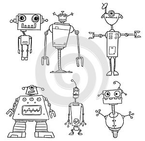 Cartoon Vector Robot Set03